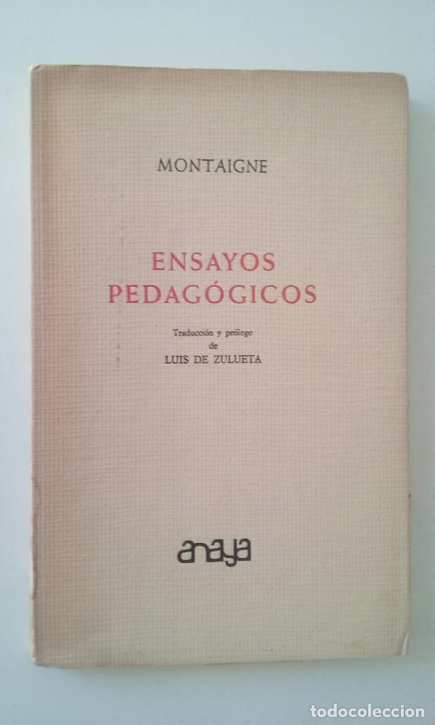 Libros de segunda mano: ENSAYOS PEDAG&Oacute;GICOS - MONTAIGNE - Foto 1