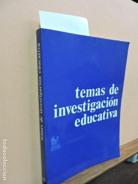 Libros de segunda mano: Temas de investigaci&oacute;n educativa. Ed. Instituto Nacional de Ciencias de la Educaci&oacute;n. Madrid 1979