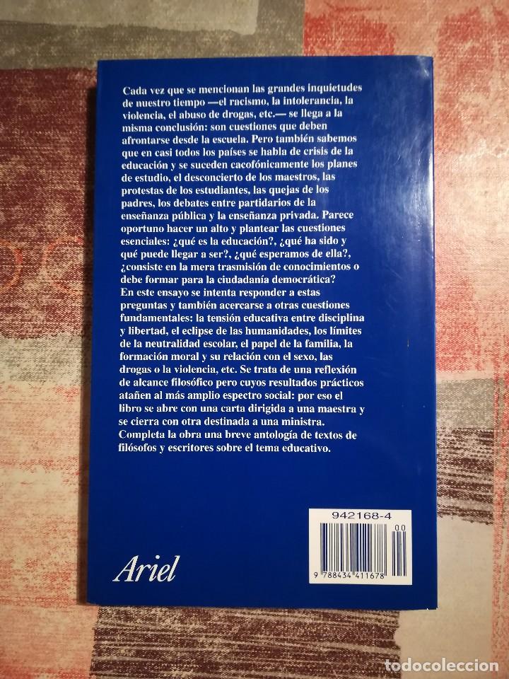 Libros de segunda mano: El valor de educar - Fernando Savater - Foto 2