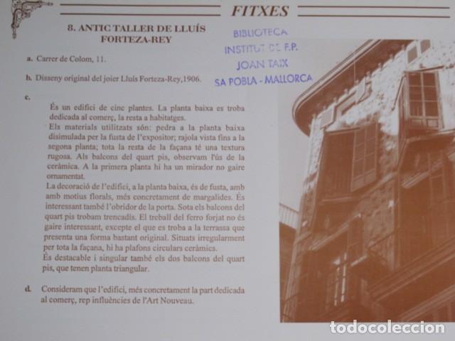 Libros de segunda mano: El modernisme a Mallorca. Material complementari. Edita: Escola en formaci&oacute;, 1996 - Foto 3