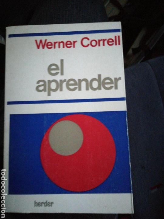 Libros de segunda mano: El Aprender. Werner Correll. Herder, 310 p&aacute;ginas - Foto 1
