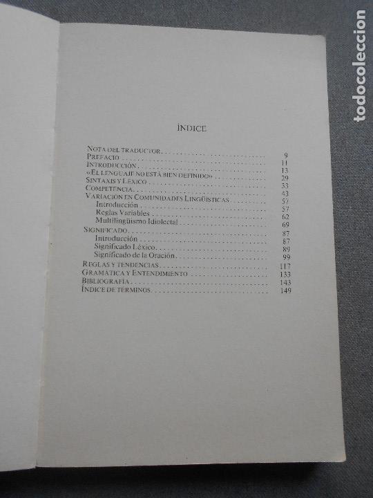 Libros de segunda mano: GRAMATICA GENERATIVA, COMPETENCIA LINGUISTICA - Foto 3