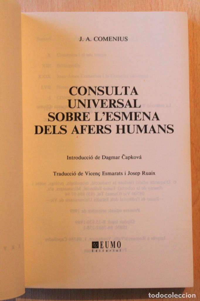 Libros de segunda mano: J.A. Comenius - Consulta universal - Eumo - Foto 4