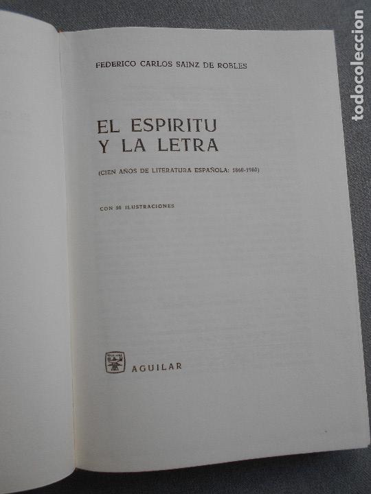 Libros de segunda mano: EL ESPIRITU Y LA LETRA - Foto 3
