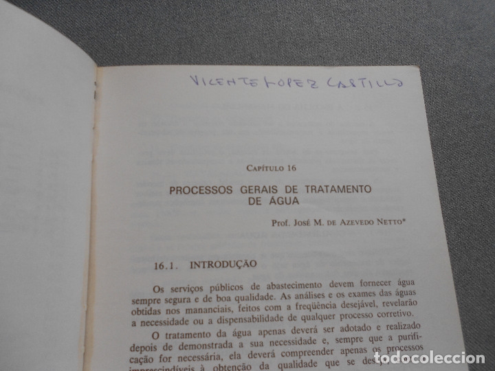 Libros de segunda mano: TECNICA DE ABASTECIMENTO E TRATAMENTO DE AGUA - Foto 4