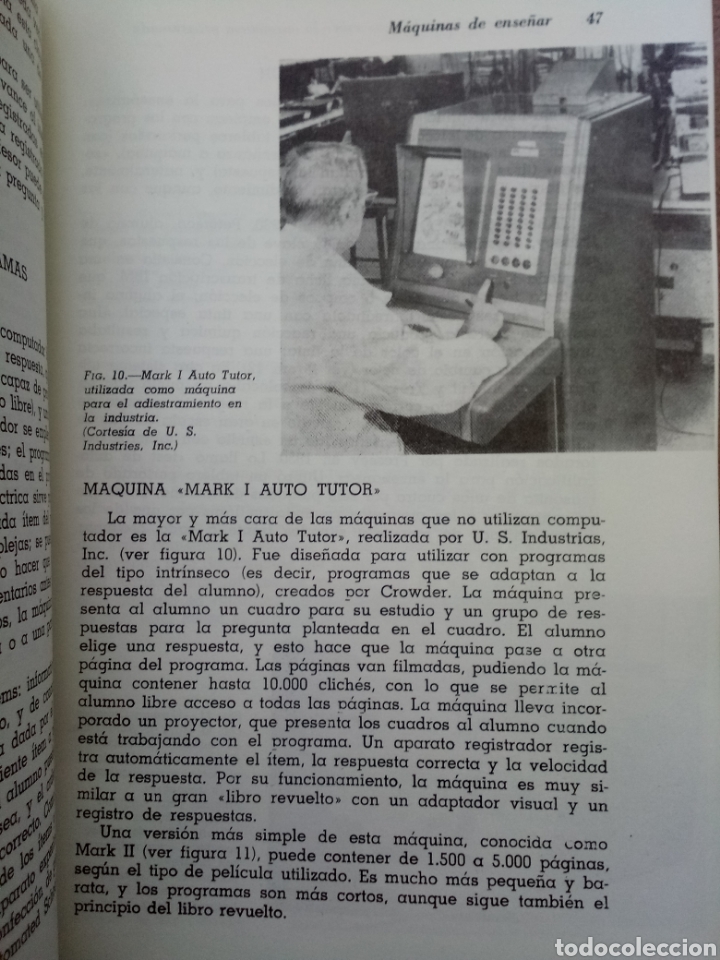 Libros de segunda mano: Libro M&aacute;quinas de Ense&ntilde;ar y Ense&ntilde;anza Programada - Foto 3