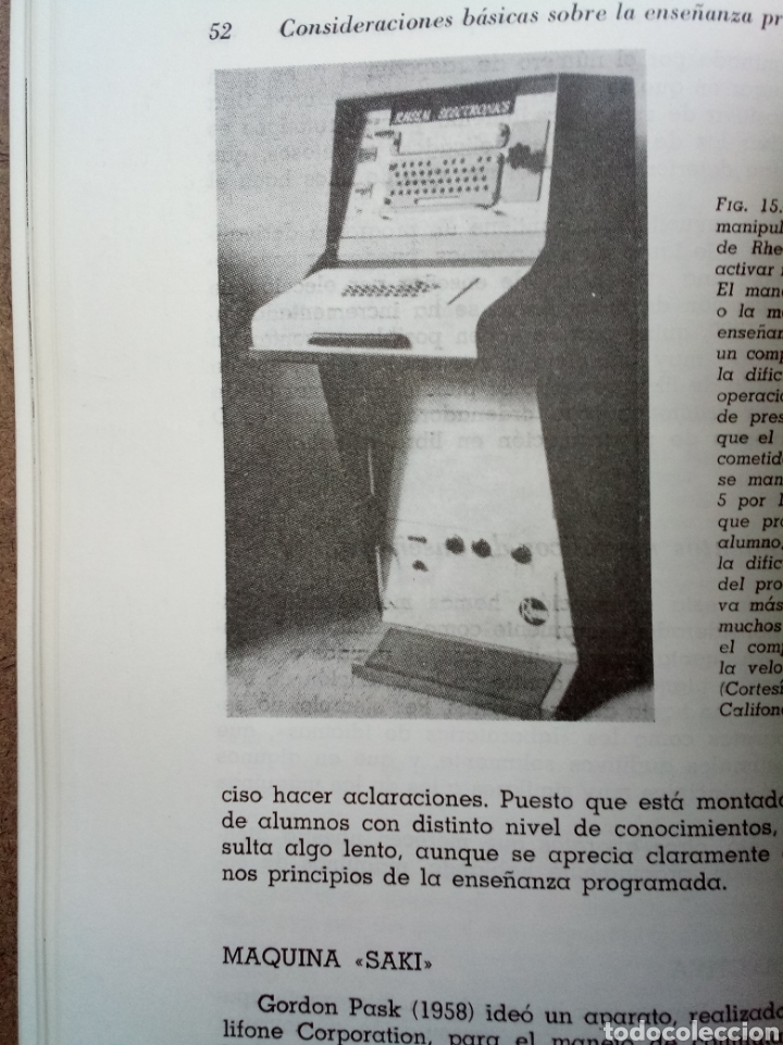 Libros de segunda mano: Libro M&aacute;quinas de Ense&ntilde;ar y Ense&ntilde;anza Programada - Foto 4