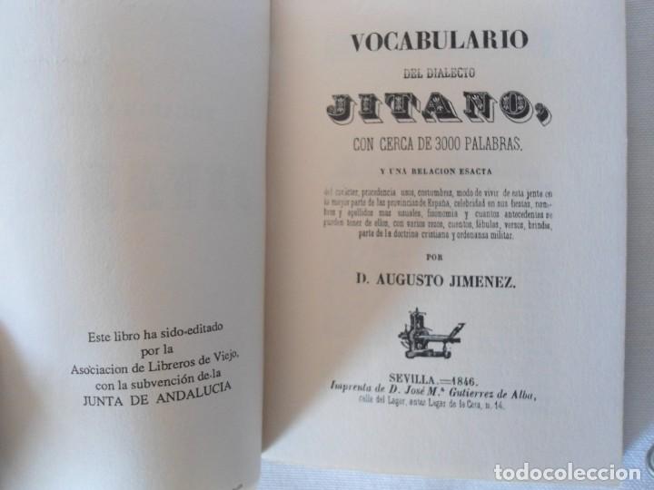 Libros de segunda mano: FASCIMIL DEL VOCABULARIO DEL DIALECTO JITANO - Foto 4