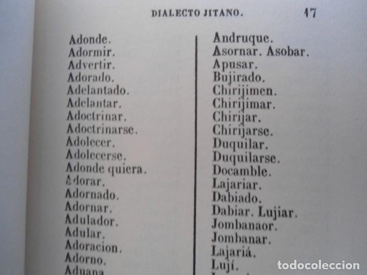Libros de segunda mano: FASCIMIL DEL VOCABULARIO DEL DIALECTO JITANO - Foto 11