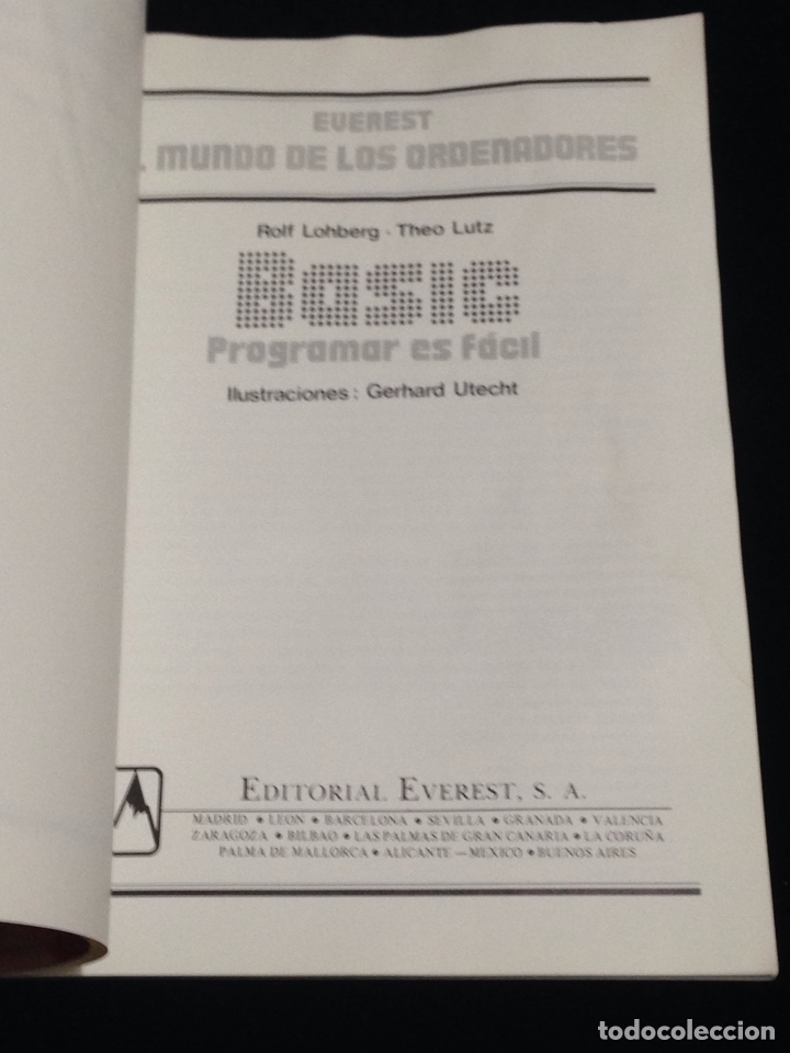 Libros de segunda mano: Basic,programar es facil,ediciones everest,a&ntilde;o 1986. - Foto 2