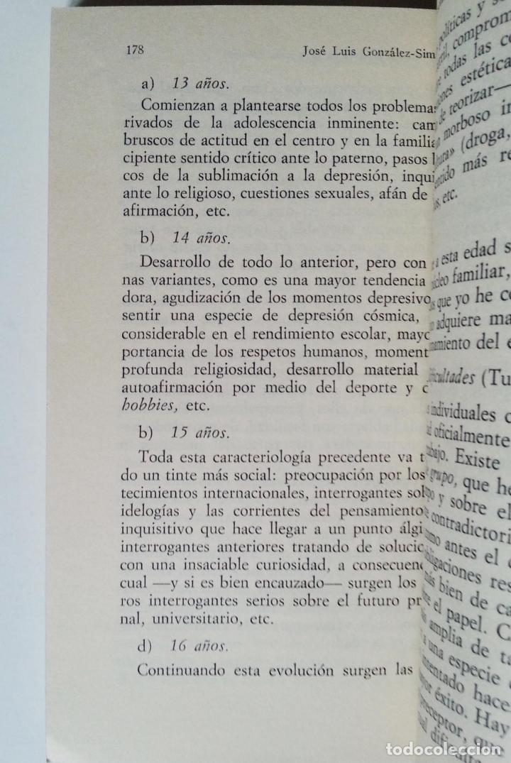 Libros de segunda mano: EXPERIENCIAS DE ACCI&Oacute;N TUTORIAL | GONZ&Aacute;LEZ-SIMANCAS | EUNSA 1975 (1&ordf; ED.) - Foto 6