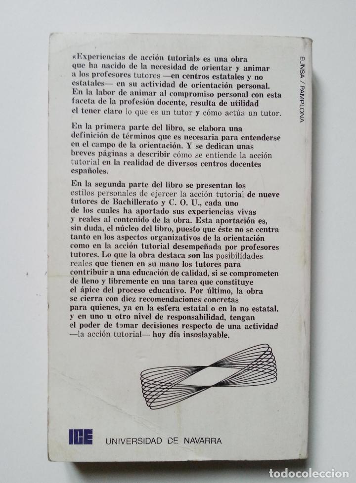 Libros de segunda mano: EXPERIENCIAS DE ACCI&Oacute;N TUTORIAL | GONZ&Aacute;LEZ-SIMANCAS | EUNSA 1975 (1&ordf; ED.) - Foto 8