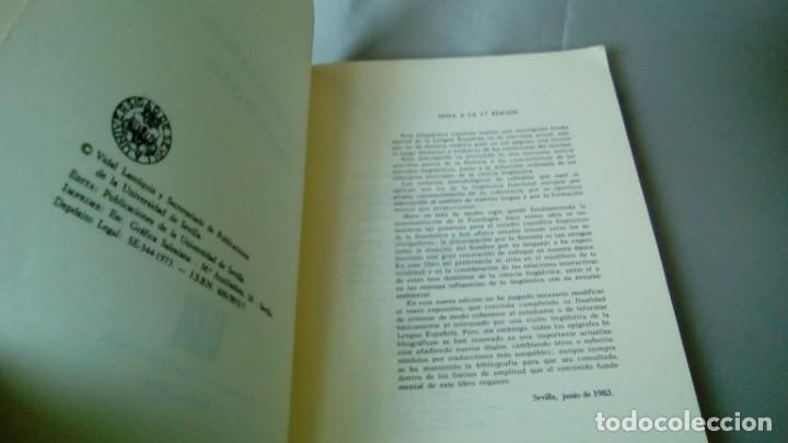 Libros de segunda mano: LING&Uuml;ISTICA ESPA&Ntilde;OLA.- VIDAL LAMIQUIZ - Foto 3