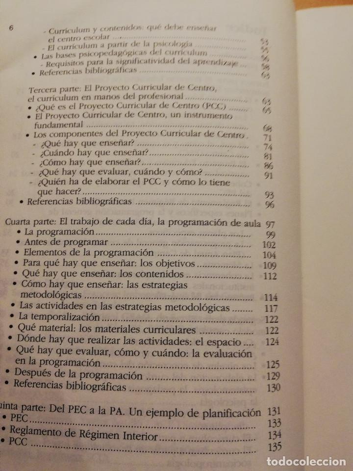 Libros de segunda mano: DEL PROYECTO EDUCATIVO A LA PROGRAMACI&Oacute;N DE AULA (VV. AA.) EDITORIAL GRA&Oacute; - Foto 3