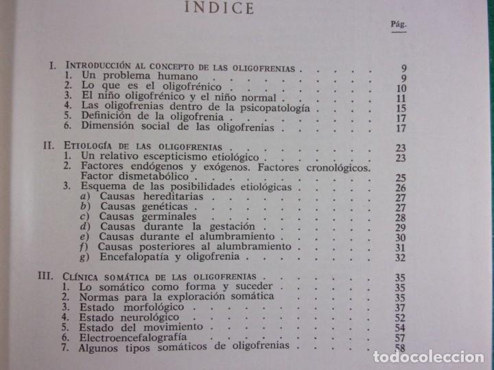 Libros de segunda mano: LAS OLIGOFRENIAS / Jer&oacute;nimo de Moragas - Foto 3