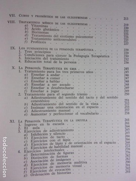 Libros de segunda mano: LAS OLIGOFRENIAS / Jer&oacute;nimo de Moragas - Foto 5