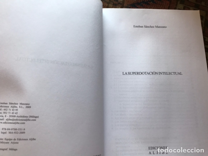 Libros de segunda mano: La Superdotaci&oacute;n intelectual. Esteban S&aacute;nchez - Foto 3