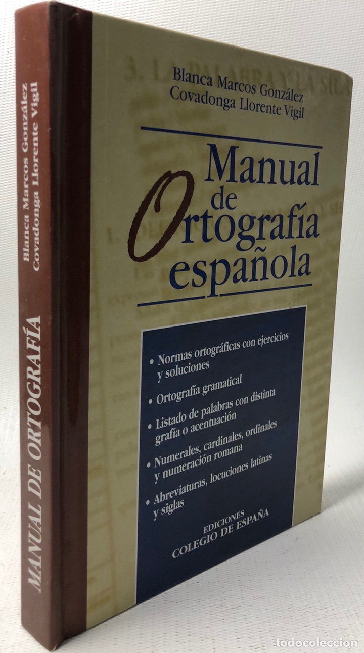 Gebrauchte B&uuml;cher: MANUAL DE ORTOGRAFIA ESPA&Ntilde;OLA--EDICIONES COLEGIO DE ESPA&Ntilde;A