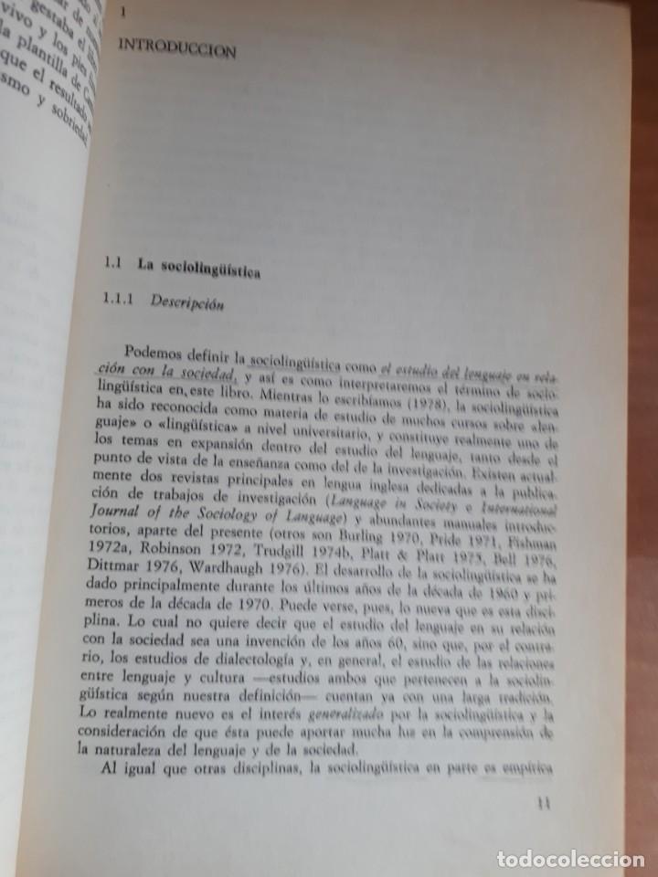 Libros de segunda mano: LA SOCIOLING&Uuml;&Iacute;STICA. R.A. HUDSON - Foto 3