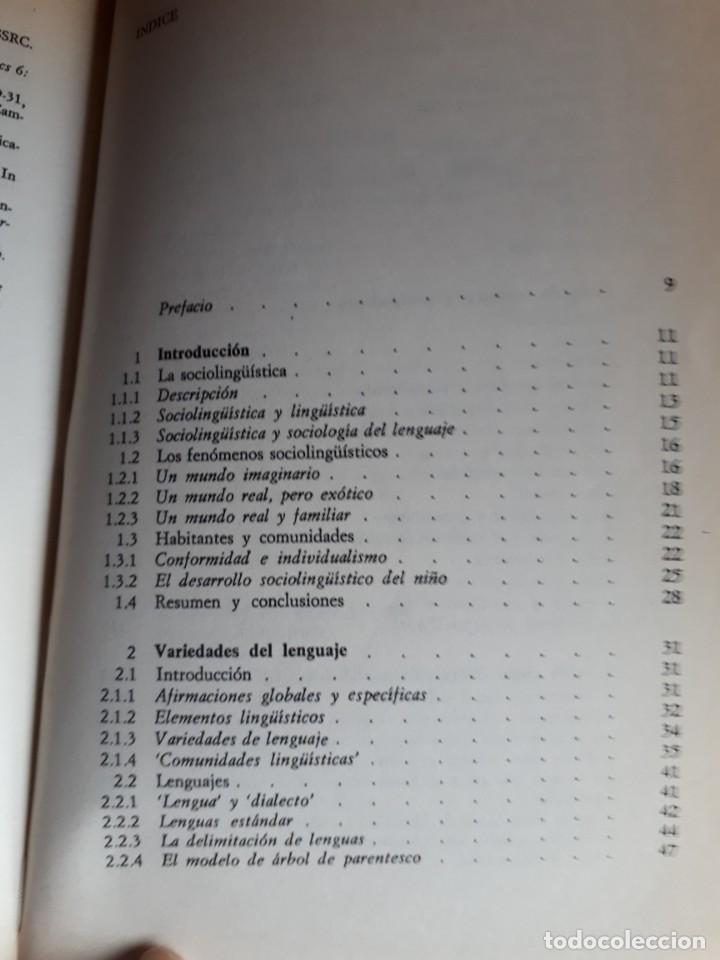 Libros de segunda mano: LA SOCIOLING&Uuml;&Iacute;STICA. R.A. HUDSON - Foto 6