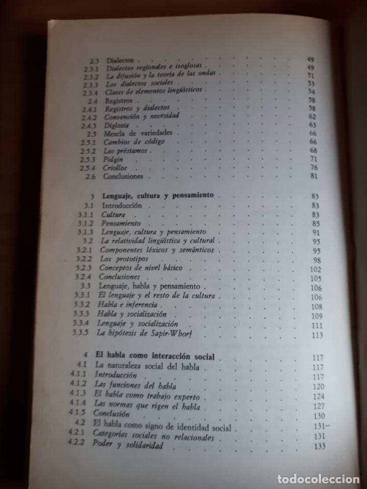 Libros de segunda mano: LA SOCIOLING&Uuml;&Iacute;STICA. R.A. HUDSON - Foto 7