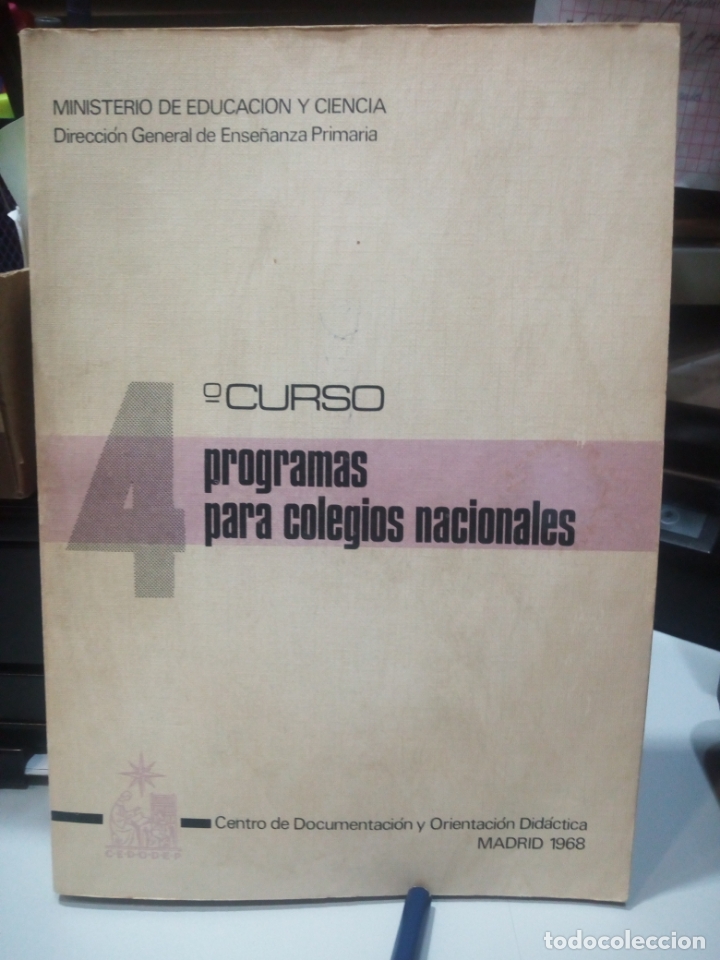 Libros de segunda mano: Programas para colegios nacionales 4&ordm; curso - Foto 1