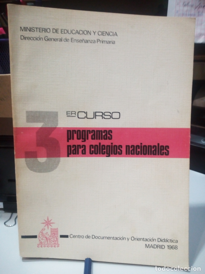Libros de segunda mano: Programas para colegios nacionales 3&ordm; curso - Foto 1