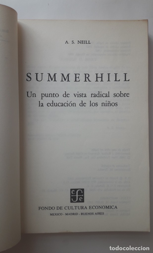 Summerhill. Un Punto De Vista Radical Sobre La - Comprar Libros De ...