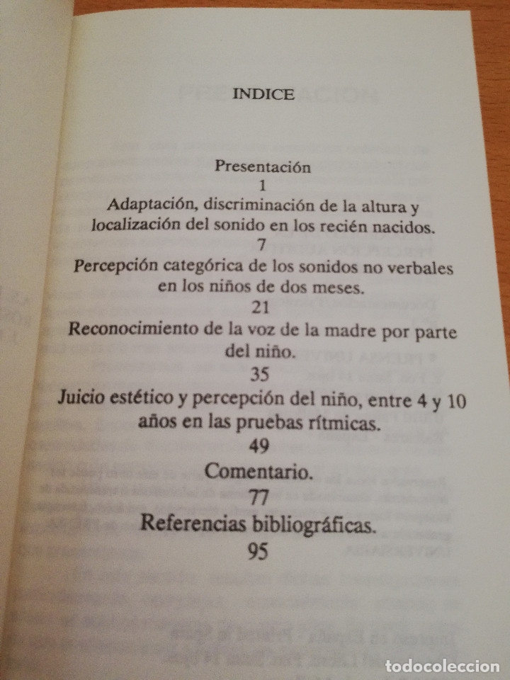 Libros de segunda mano: DESARROLLO DE LA PERCEPCI&Oacute;N AUDITIVA (VV. AA.) - Foto 3