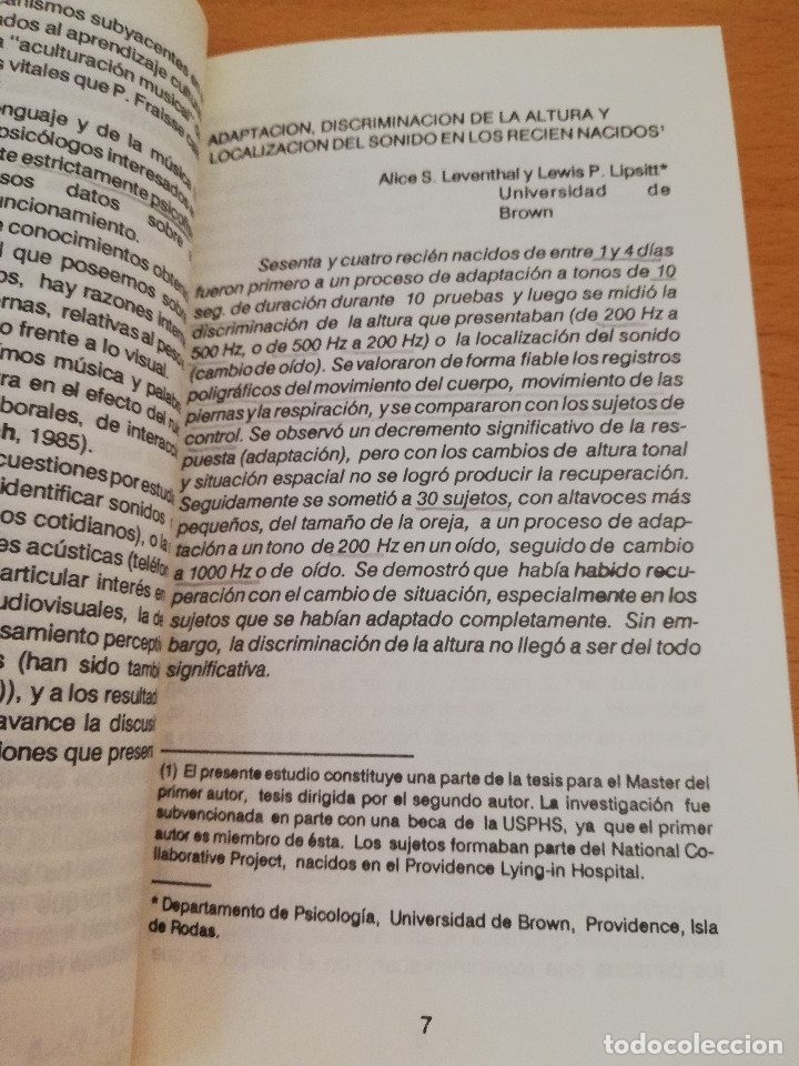 Libros de segunda mano: DESARROLLO DE LA PERCEPCI&Oacute;N AUDITIVA (VV. AA.) - Foto 5