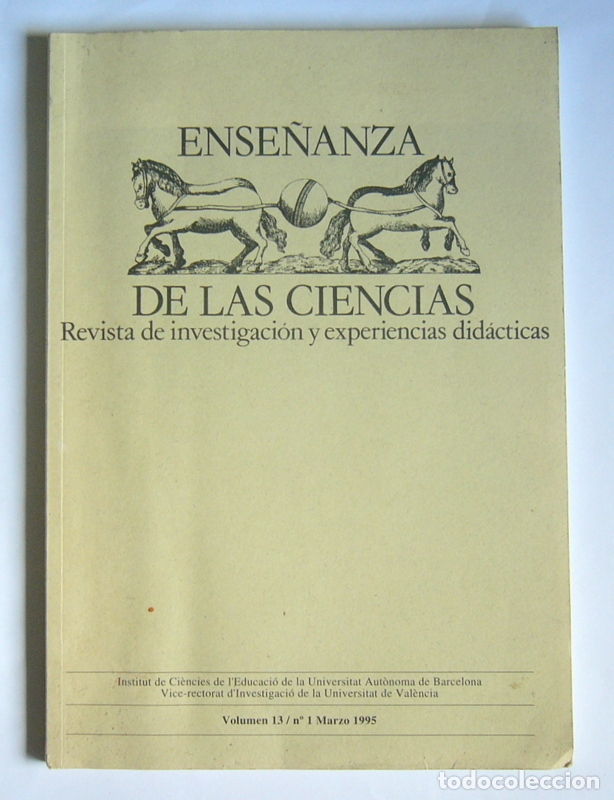 Second hand books: ENSE&Ntilde;ANZA DE LAS CIENCIAS - REVISTA DE INVESTIGACION Y EXPERIENCIAS DIDACTICAS - VOLUMEN 13. N&ordm;1