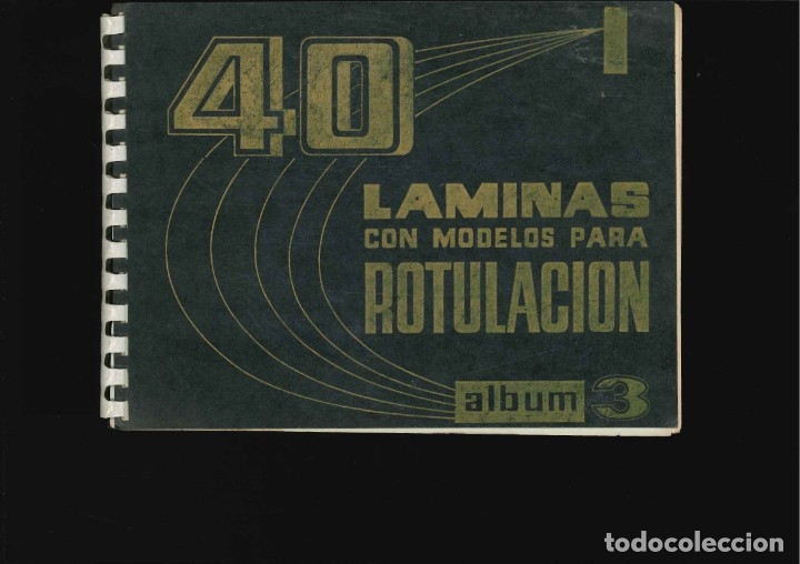 Libros de segunda mano: CUARENTA LAMINAS CON MODELOS PARA ROTULAR - Foto 1