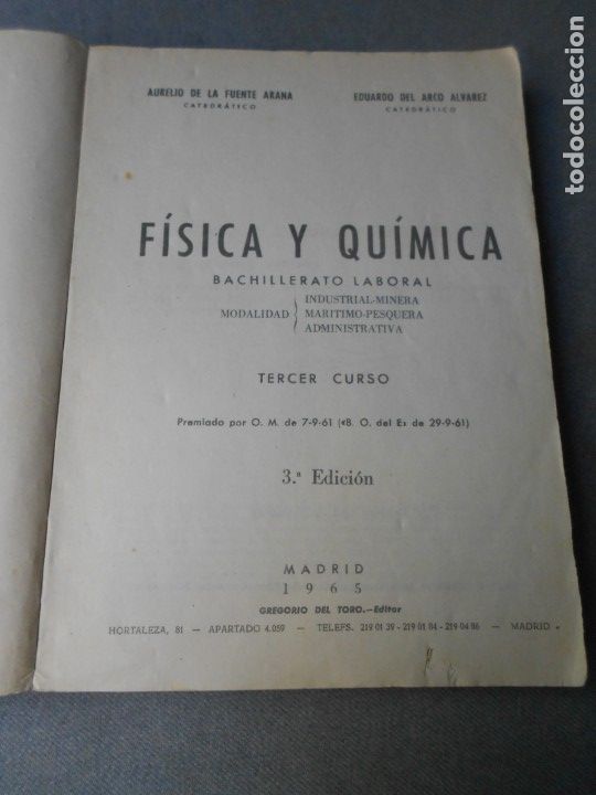 Libros de segunda mano: FISICA Y QUIMICA. 3&ordm; CURSO. - Foto 2