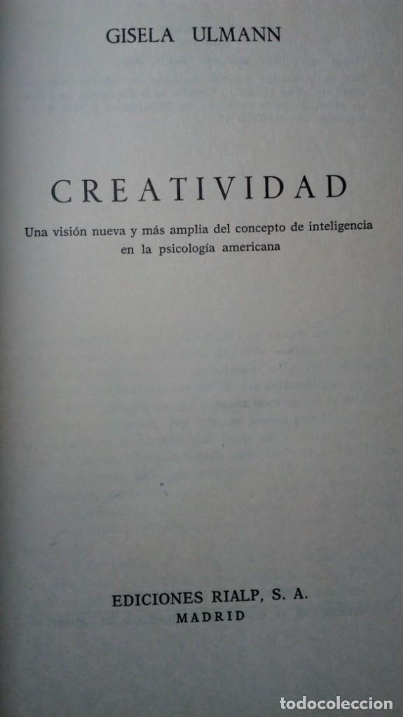 Libros de segunda mano: CREATIVIDAD. GISELA ULMANN - Foto 2