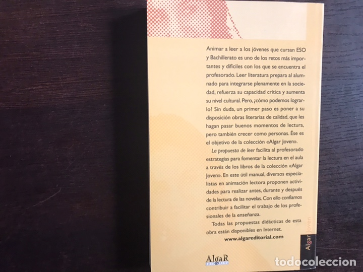 Libros de segunda mano: La propuesta de leer. Xavier M&iacute;nguez. Algar - Foto 2