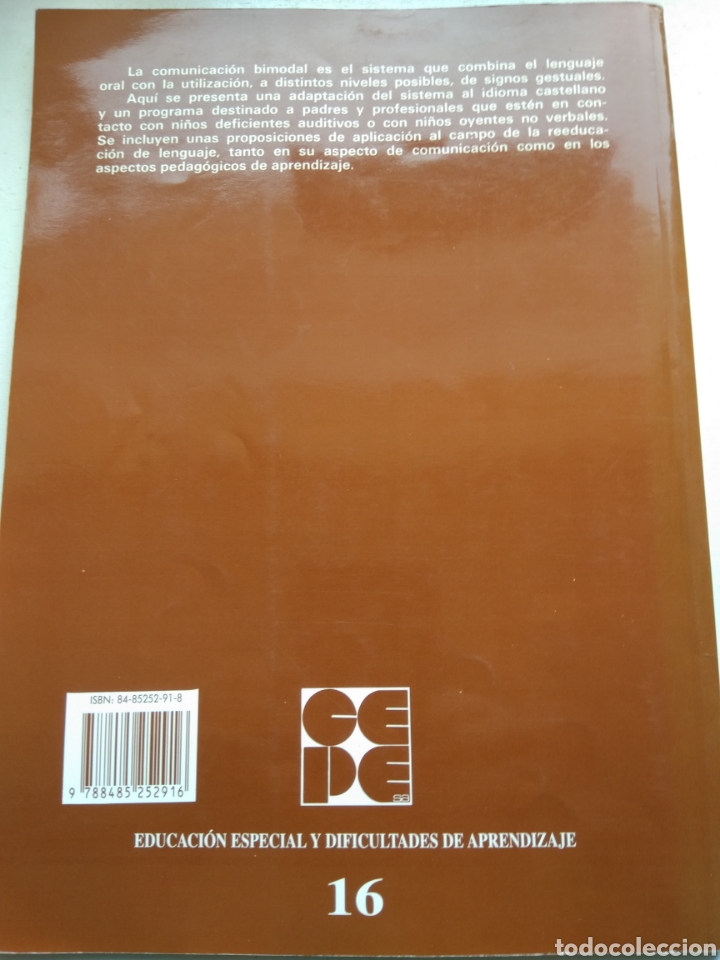 Libros de segunda mano: PROGRAMA ELEMENTAL DE COMUNICACI&Oacute;N BIMODAL PARA PADRES Y EDUCADORES - Foto 3