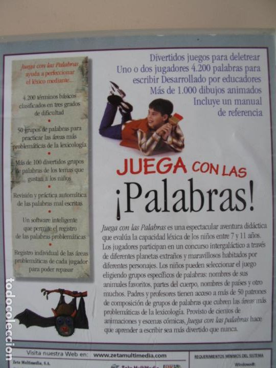 Libros de segunda mano: JUEGA CON LAS ! PALABRAS !.- CD-ROM PARA PC - Foto 3