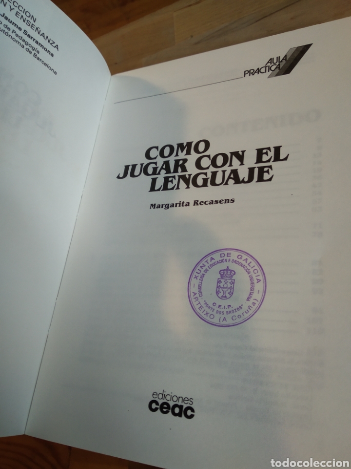 Libros de segunda mano: COMO JUGAR CON EL LENGUAJE. RECASENS #4825 - Foto 2