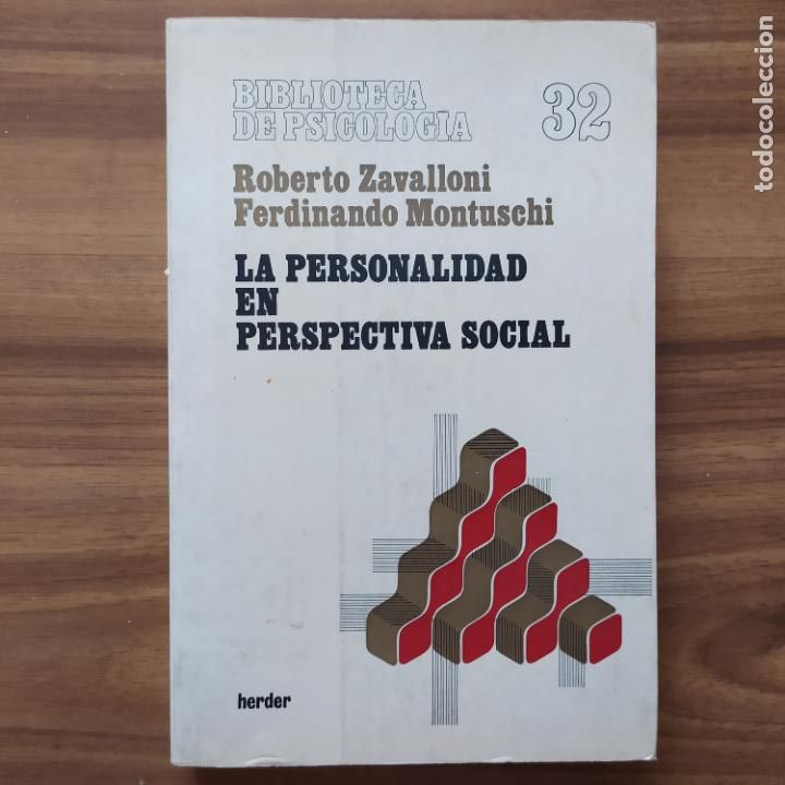 Second hand books: La personalidad en perspectiva social - Zavalloni, Roberto; Montuschi, Ferdinando
