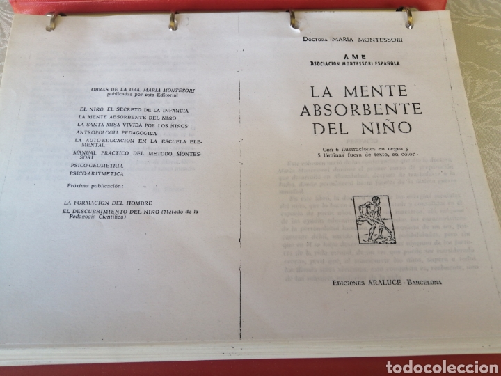 La mente absorbente del niño. maria montessori. - Vendido en Venta