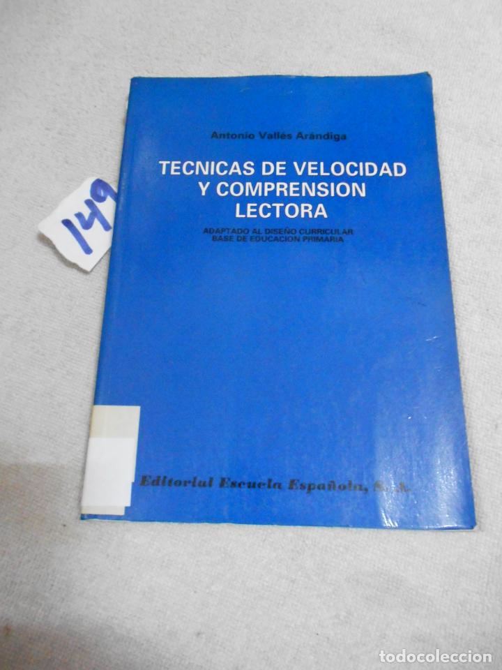 Libros de segunda mano: TECNICAS DE VELOCIDAD Y COMPRENSION LECTORA - Foto 1