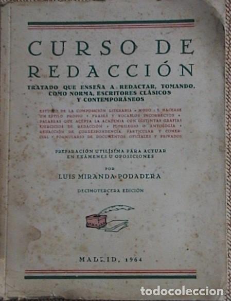 Libros de segunda mano: Curso de redacci&oacute;n. - Foto 1