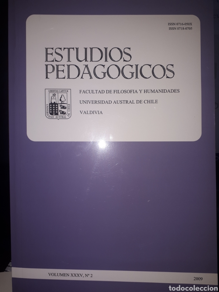 Gebrauchte B&uuml;cher: ESTUDIOS PEDAG&Oacute;GICOS VOLUMEN XXXV, N&ordm;2 2009 UNIVERSIDAD AUSTRAL DE CHILE