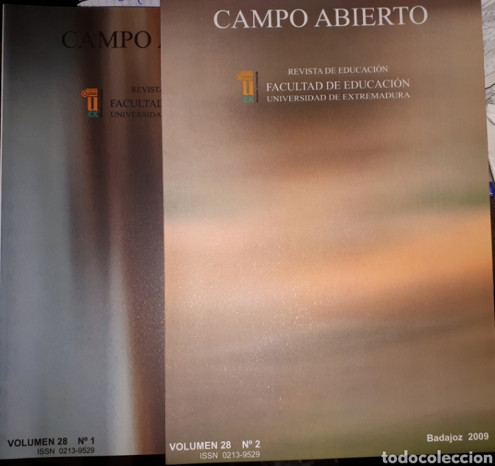 Second hand books: REVISTAS CAMPO ABIERTO N&ordm;28 DOS TOMOS FACULTAD DE EDUCACI&Oacute;N UNIVERSIDAD DE EXTREMADURA