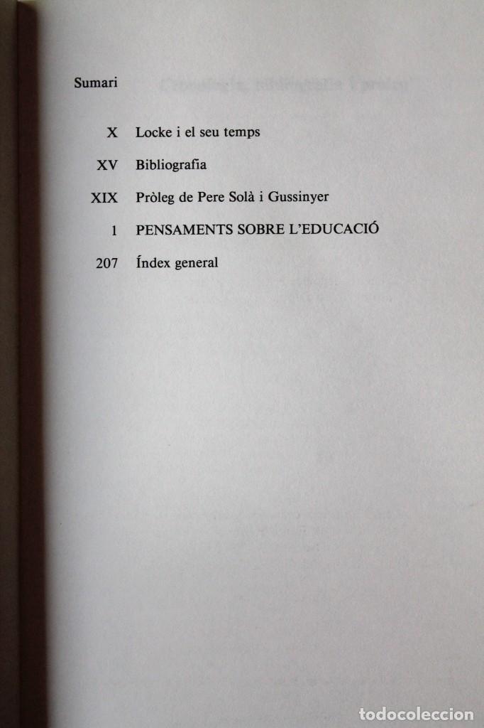 Libros de segunda mano: John Locke - Pensaments sobre leducaci&oacute; - Eumo - Foto 4