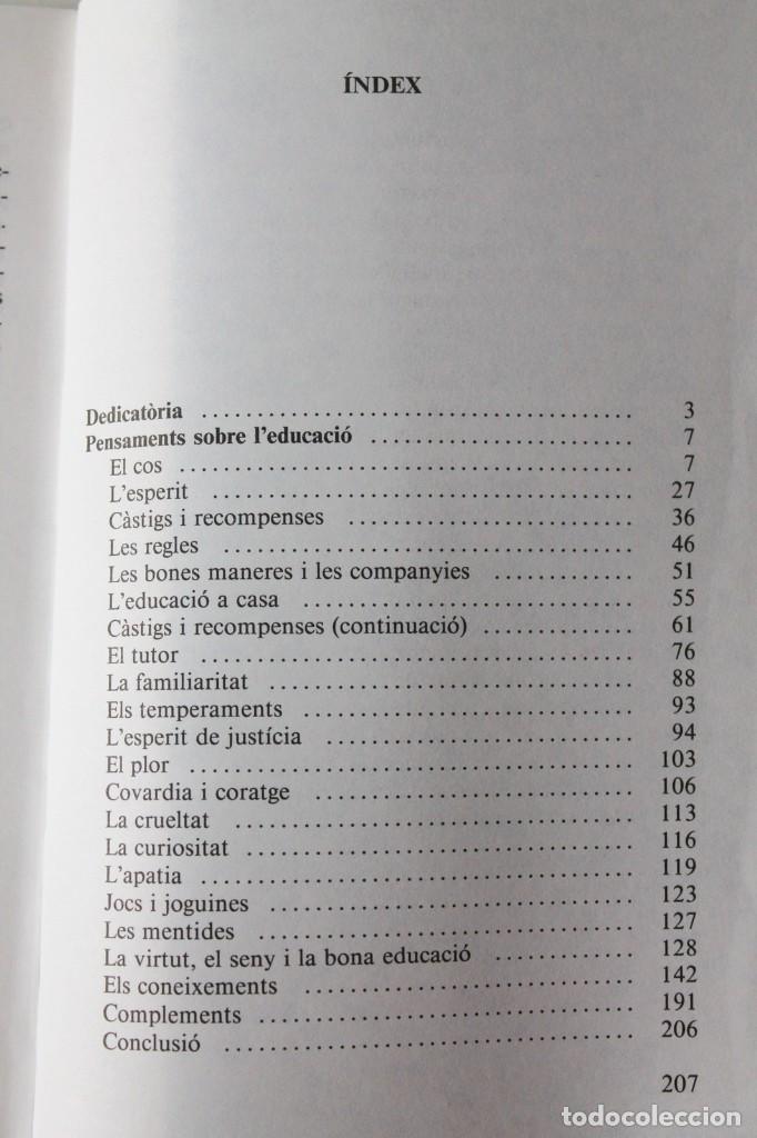 Libros de segunda mano: John Locke - Pensaments sobre leducaci&oacute; - Eumo - Foto 5