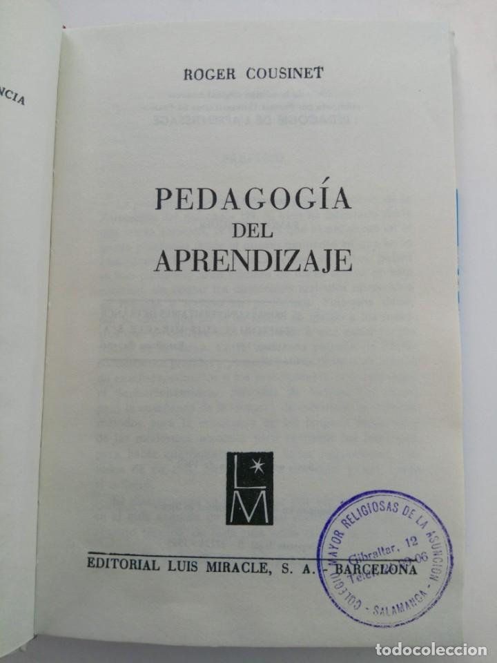 Libros de segunda mano: PEDAGOGIA DEL APRENDIZAJE - R. COUSINET - Foto 2
