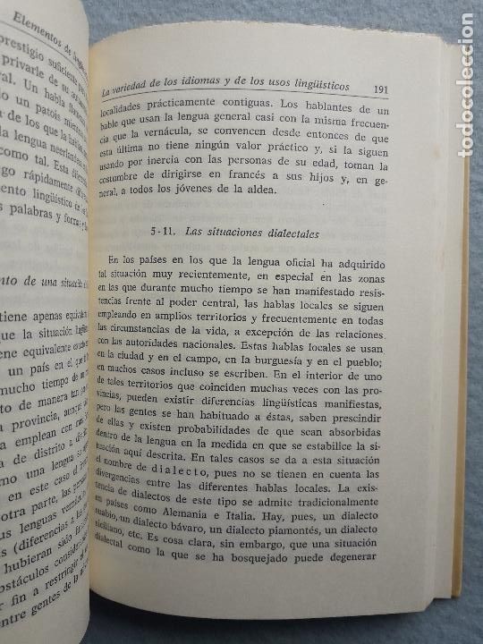 Libros de segunda mano: Elementos de Ling&uuml;istica General. Andr&eacute; Martinet. - Foto 3