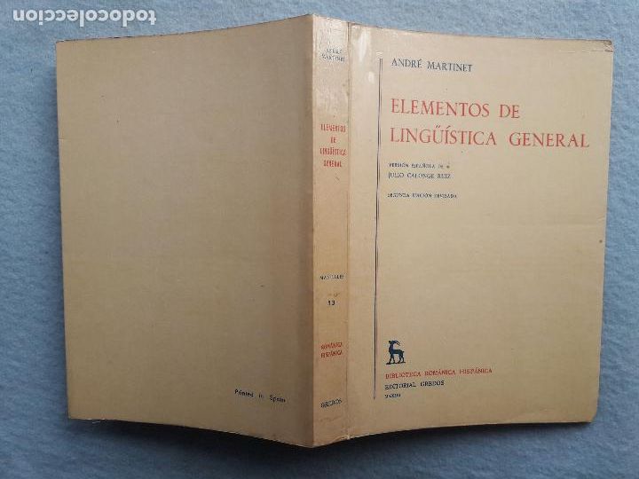 Libros de segunda mano: Elementos de Ling&uuml;istica General. Andr&eacute; Martinet. - Foto 6
