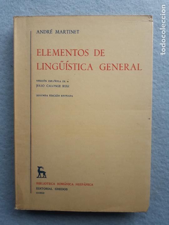Libros de segunda mano: Elementos de Ling&uuml;istica General. Andr&eacute; Martinet. - Foto 1